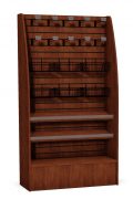 Free standing arch side merchandiser for displaying tons of dry goods in your micro market