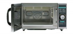 Sharp Microwave Oven with 1000 Watts R-21LCFS Open Door