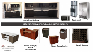 Break Room Waste Receptacles and Bussing Stations Image