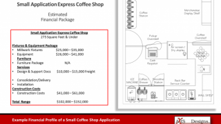Express Small Coffee Shop Equipment and Millwork Pricing Image