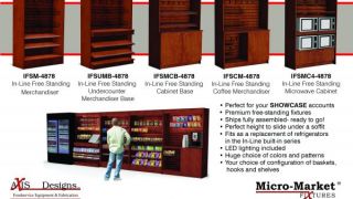 Micro-Market In-Line Free Standing Cabinet Fixtures IFS Series Image