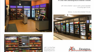 Micro Market Layouts with Refrigerated Marketing and Self Pay Tablet-style Kiosks Image